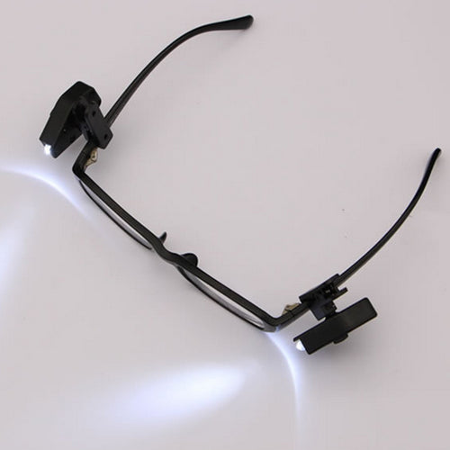 2pcs Flexible Book Reading Lights Night Light For Eyeglass and Tools Mini LED Eyeglass Clip On Universal Portable